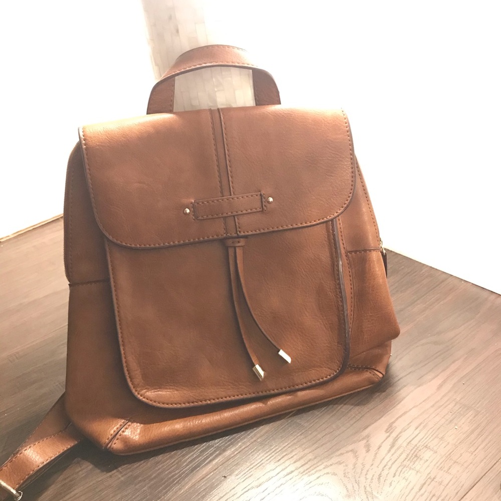 Clark’s brown backpack
